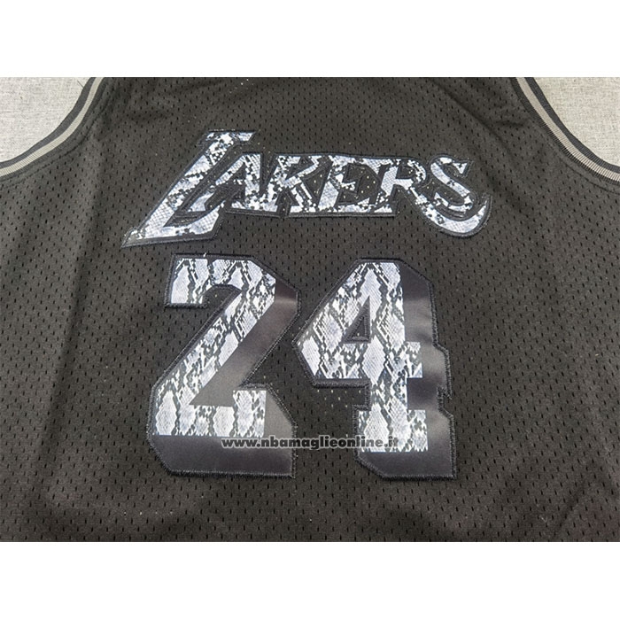 Maglia Los Angeles Lakers Kobe Bryant #24 Swingman Mitchell & Ness 1996-97 Nero